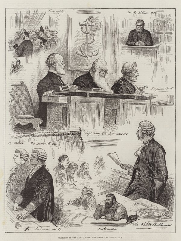 Náčrtky u soudu, Admirality Court, č. 2 od Henry Stephen Ludlow