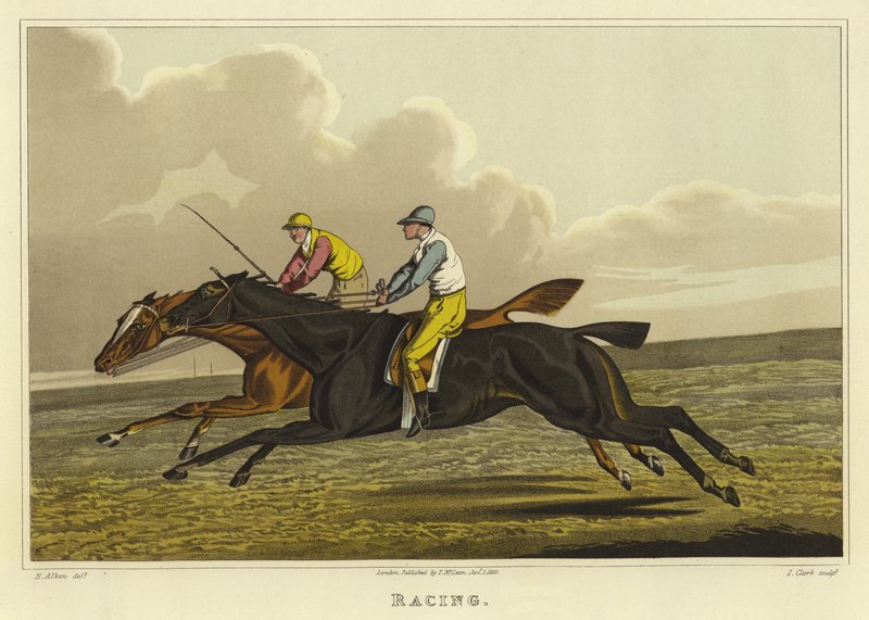 Závodění (chromolitho) od Henry Thomas Alken