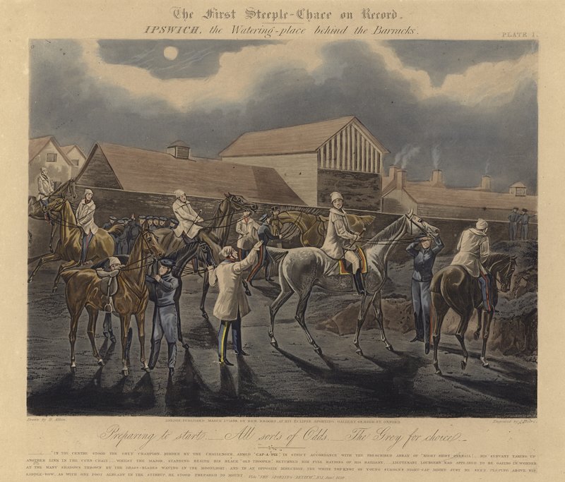 The First Steeple Chase on Record, 1839 od Henry Thomas Alken
