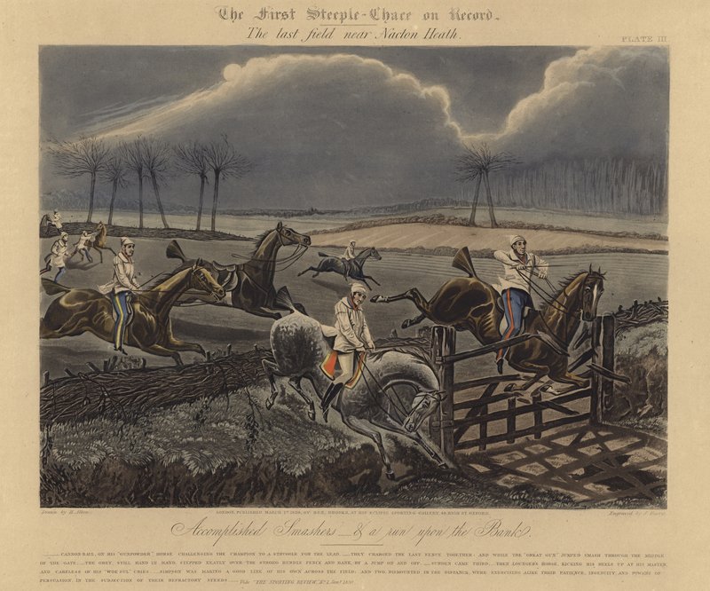 The First Steeple Chase on Record, 1839 od Henry Thomas Alken