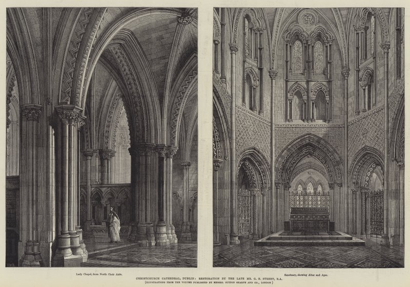 Katedrála Christchurch, Dublin, restaurování zesnulým panem G. E. Streetem, RA od Henry William Brewer