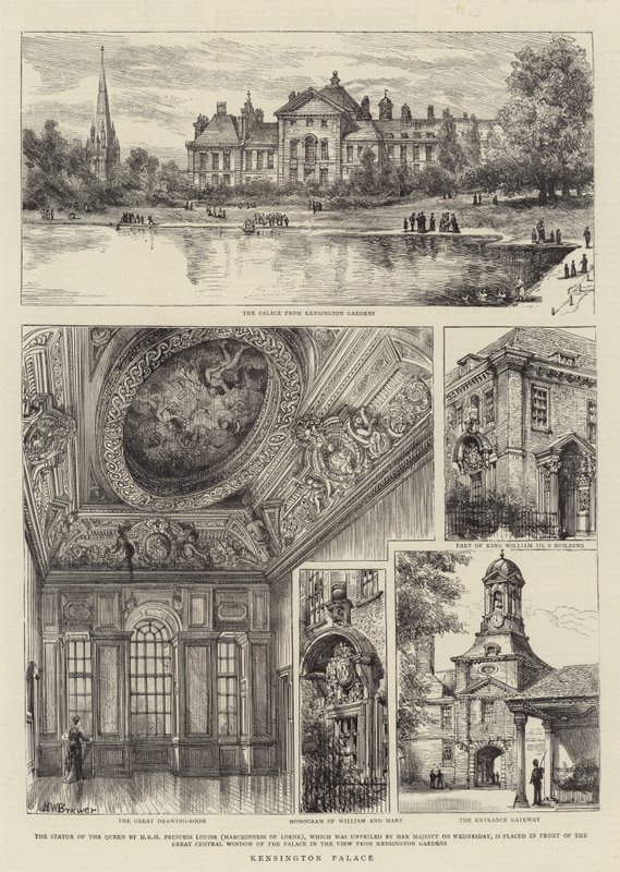Kensingtonský palác od Henry William Brewer