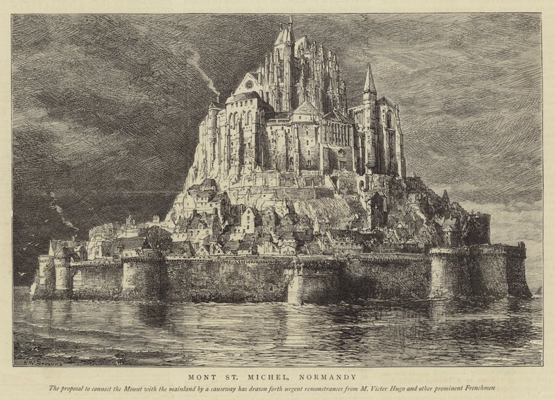 Mont St Michel, Normandie od Henry William Brewer