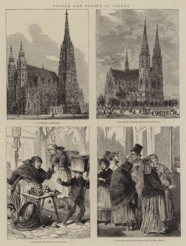 Lidé a místa ve Vídni od Henry William Brewer