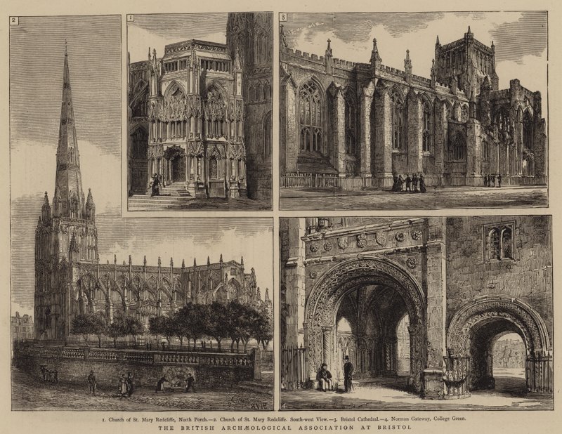 Britská archeologická asociace v Bristolu od Henry William Brewer