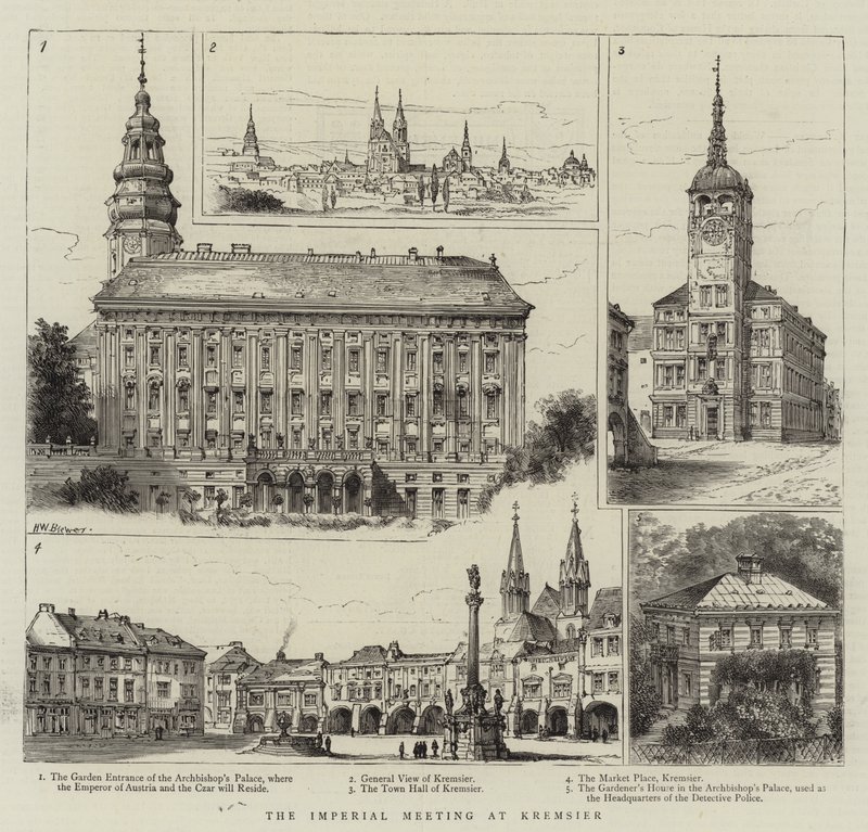 Císařské setkání v Kremsier od Henry William Brewer