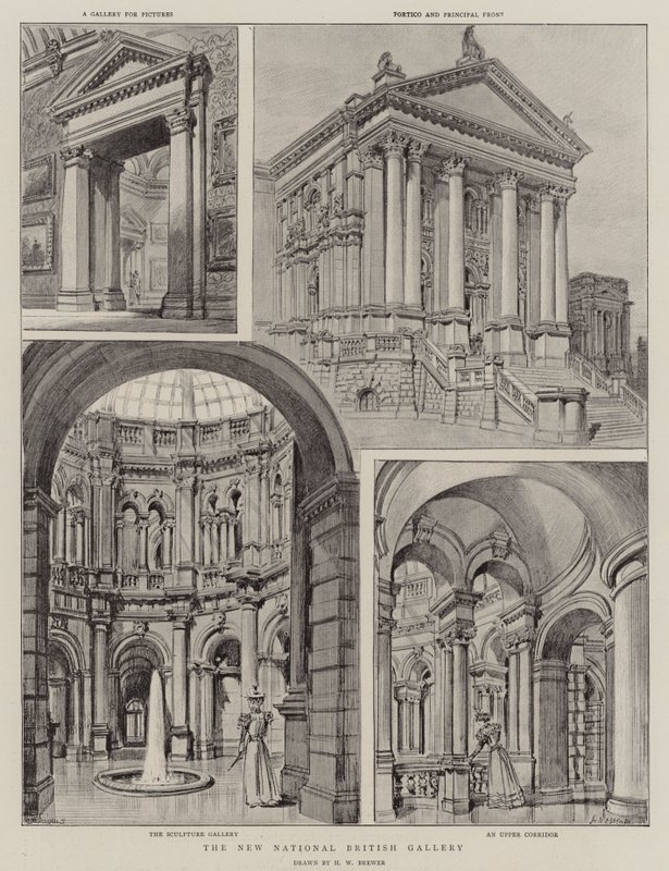 Nová národní britská galerie od Henry William Brewer