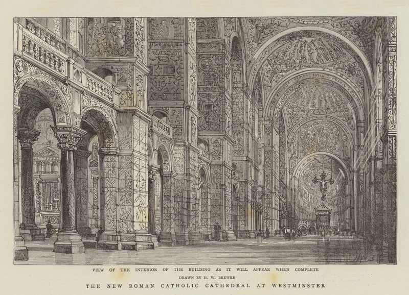 Nová římskokatolická katedrála ve Westminsteru od Henry William Brewer