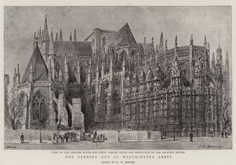 Otevření Westminsterského opatství od Henry William Brewer