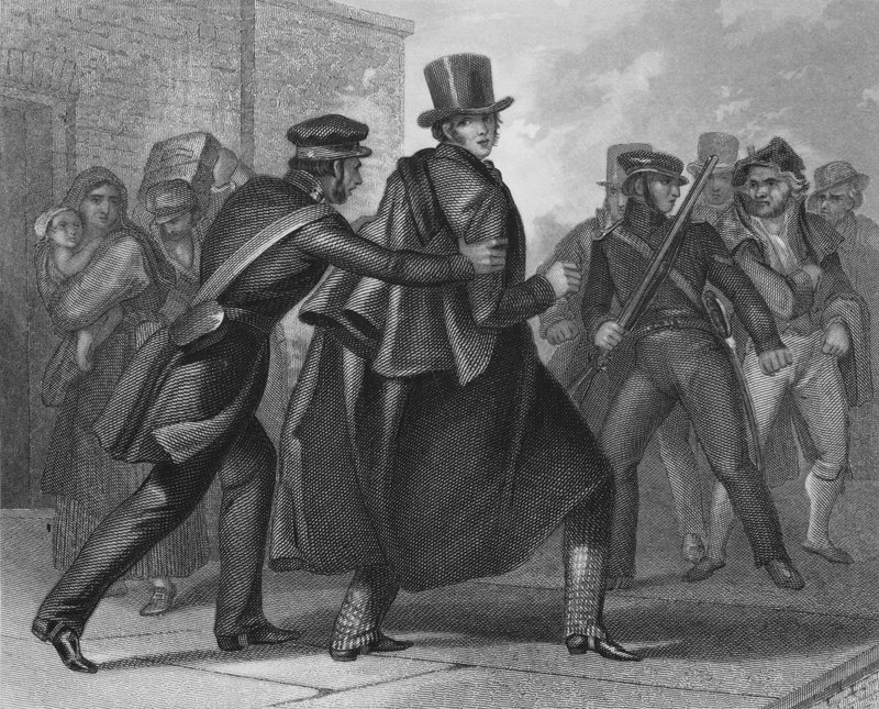 Zatčení irského nacionalistického politického vůdce William Smith OBrien, 1848 od Henry after Warren