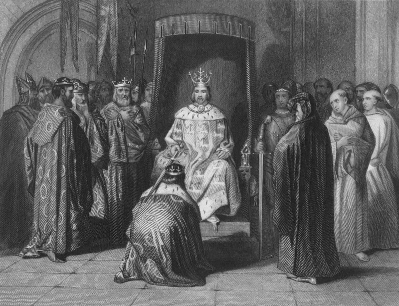 Král Richard II pasování králů Irska od Henry after Warren