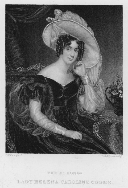 Lady Helena Caroline Cooke (rytina) od Henry (after) Collen