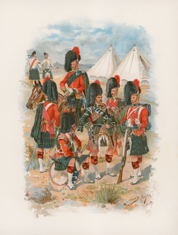 42nd Royal Highlanders, The Black Watch (chromolitho) od Henry A. Payne