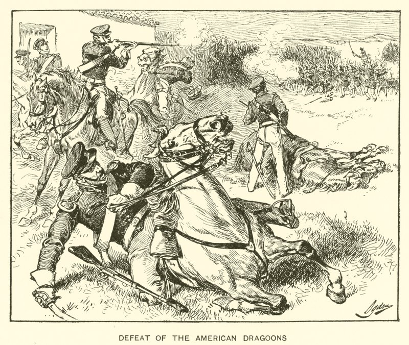 Porážka amerických dragounů (litho) od Henry Alexander (after) Ogden