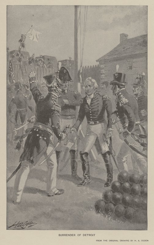 Kapitulace Detroitu (litho) od Henry Alexander (after) Ogden