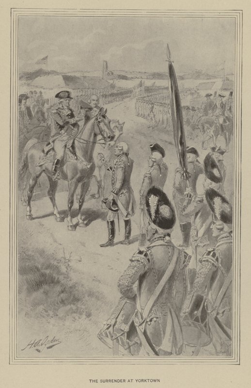 Kapitulace v Yorktownu (litho) od Henry Alexander (after) Ogden