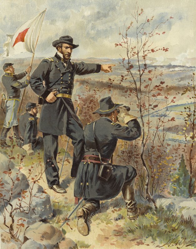 Sherman na Kenesaw Mountain, 4. října 1864 od Henry Alexander Ogden