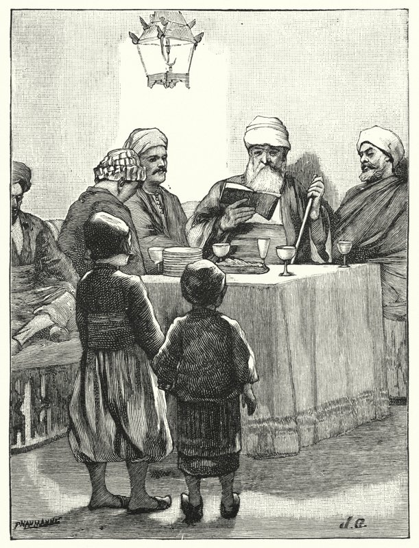 Novodobý židovský pesach (litho) od Henry Andrew Harper