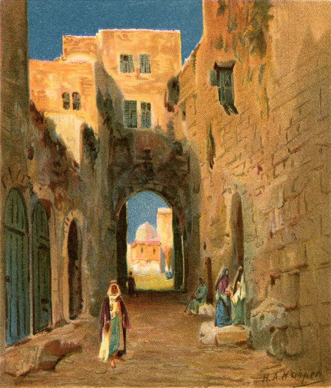 Ulice v Jeruzalémě od Henry Andrew Harper