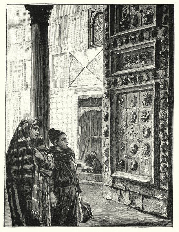 Kovové dveře Velké mešity v Damašku (litho) od Henry Andrew Harper