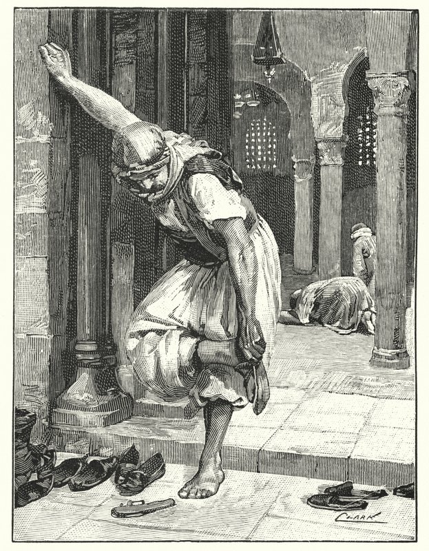 Zouvání bot, východní zvyk (litho) od Henry Andrew Harper