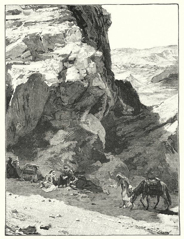 Stín velké skály, poblíž War Sabo (litho) od Henry Andrew Harper