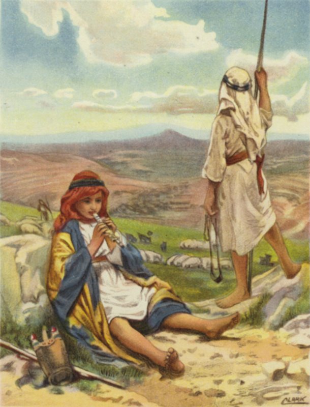 Pastýřský život na betlémských kopcích (barva lito) od Henry Andrew Harper