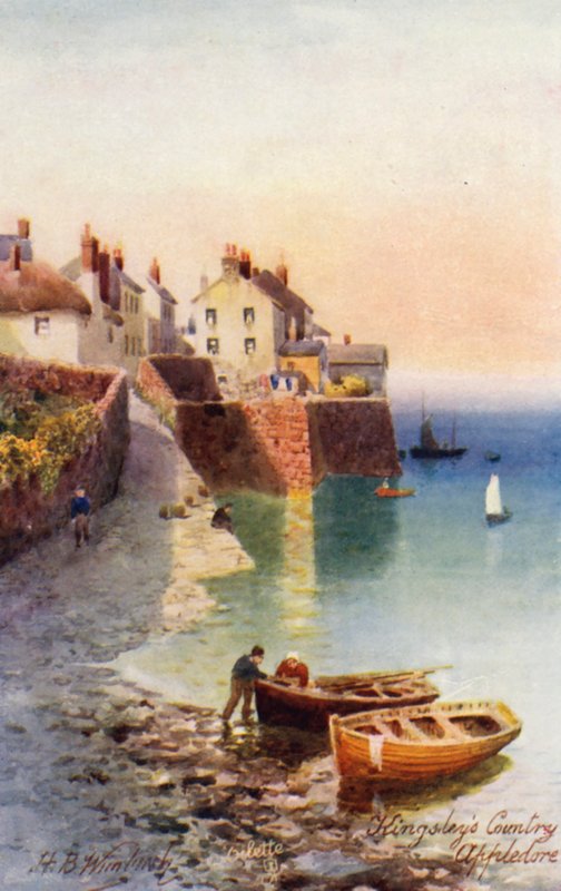 Appledore (barevná litografie) od Henry B. (after) Wimbush