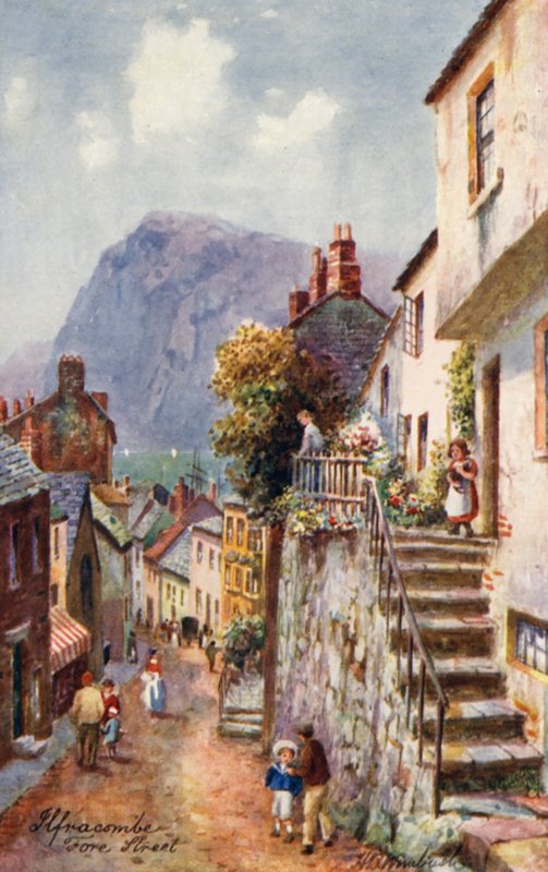 Fore Street, Ilfracombe (barevná litografie) od Henry B. (after) Wimbush