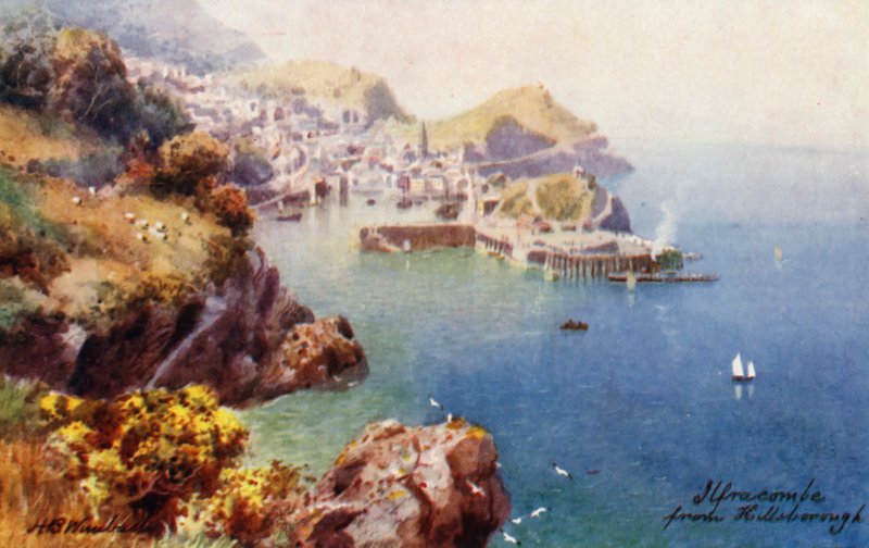Ilfracombe, z Hillsborough (barevná litografie) od Henry B. (after) Wimbush