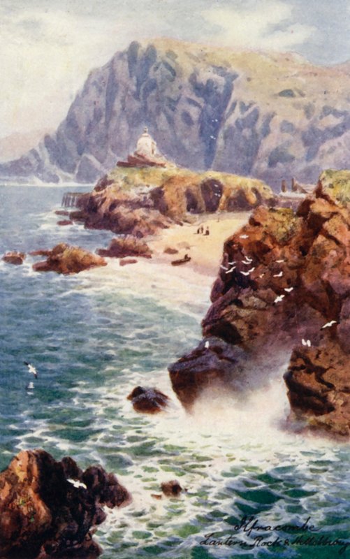 Lantern Rock a Hillsborough (barevná litografie) od Henry B. (after) Wimbush