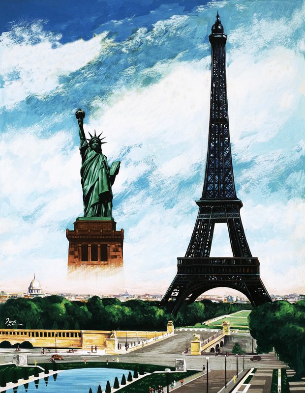 Kdo postavil Eiffelovu věž Alexandre Gustave Eiffel od Henry Charles Fox