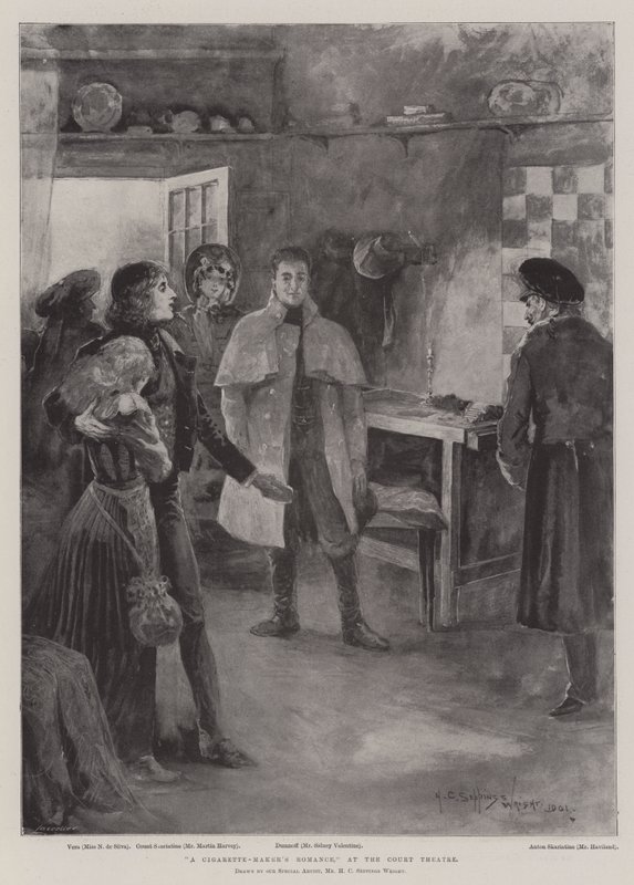 Cigaretářova romance ve Dvorním divadle od Henry Charles Seppings Wright