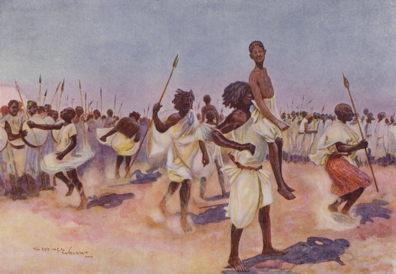 Tanec Borana Bororansi, Somaliland od Henry Charles Seppings Wright
