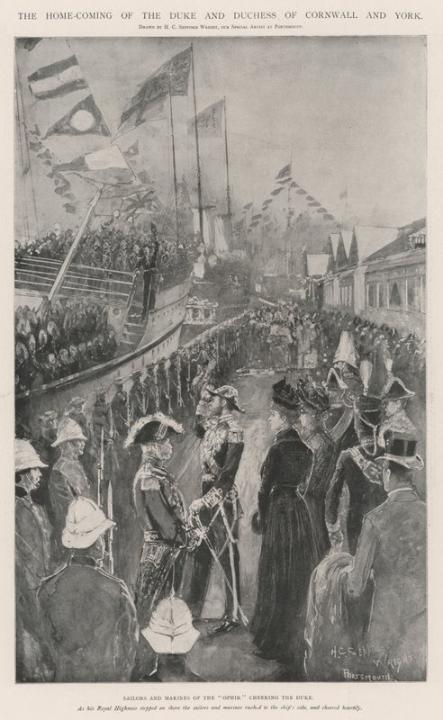 Návrat domů vévody a vévodkyně z Cornwallu a Yorku od Henry Charles Seppings Wright