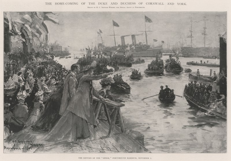 Návrat domů vévody a vévodkyně z Cornwallu a Yorku od Henry Charles Seppings Wright