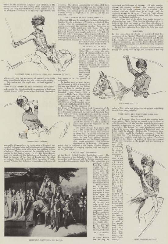 Typy dobrovolníků před sto lety od Henry Charles Seppings Wright