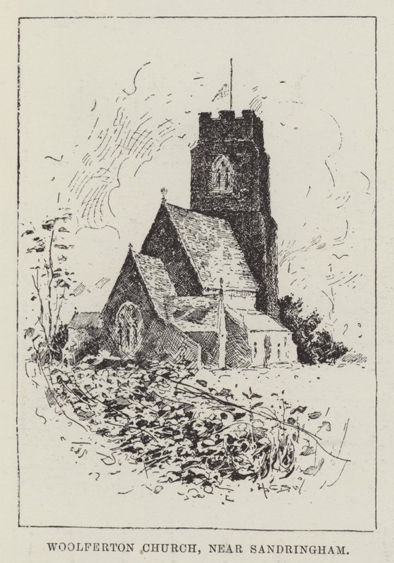 Woolferton Church, poblíž Sandringham od Henry Charles Seppings Wright