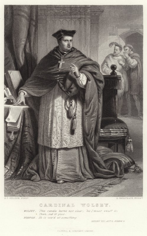 Kardinál Wolsey, Jindřich VIII., dějství 3, scéna 2 od Henry Courtney Selous