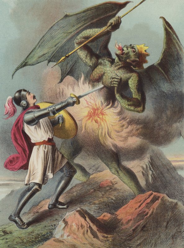 Christian zabil Appolyona (chromolitho) od Henry Courtney Selous