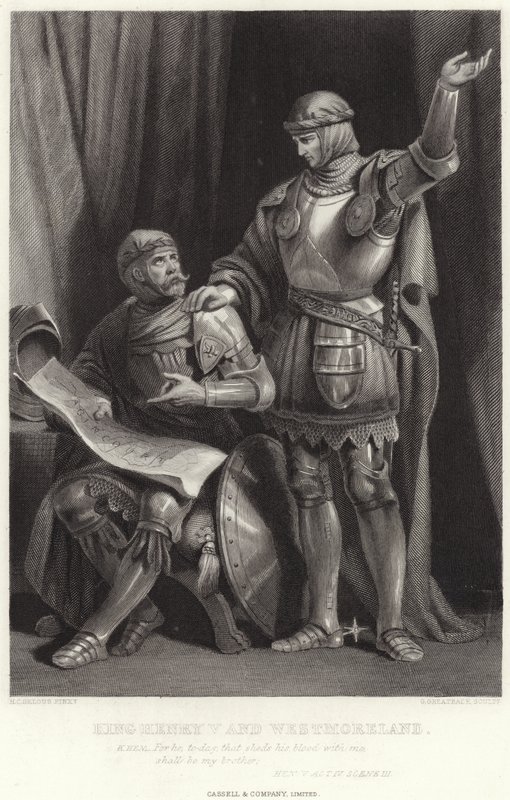 Král Jindřich V. a Westmoreland, Slepice V, 4. dějství, scéna III od Henry Courtney Selous