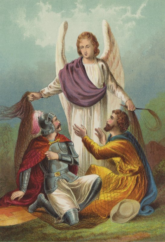 Útěk ze sítě (chromolitho) od Henry Courtney Selous
