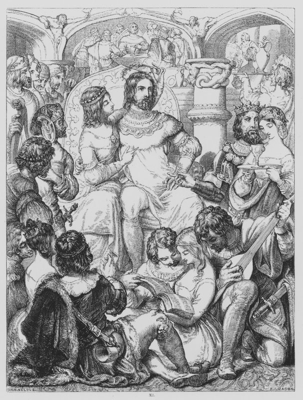 John Milton, L? Allegro od Henry Courtney after Selous
