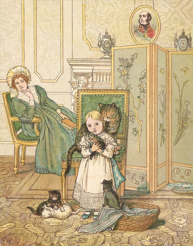 Princezna a její koťata (barva lito) od Henry Hetherington Emmerson