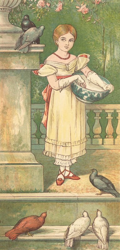 Princezna a její holubi (barva lito) od Henry Hetherington Emmerson
