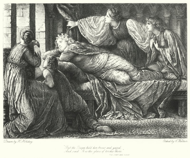 Hůl a Scrip (rytina) od Henry Holiday