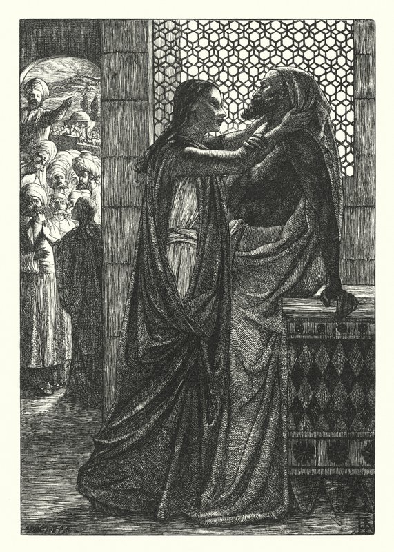 Mrtvý muž z Bethany (rytina) od Henry Hugh Armstead
