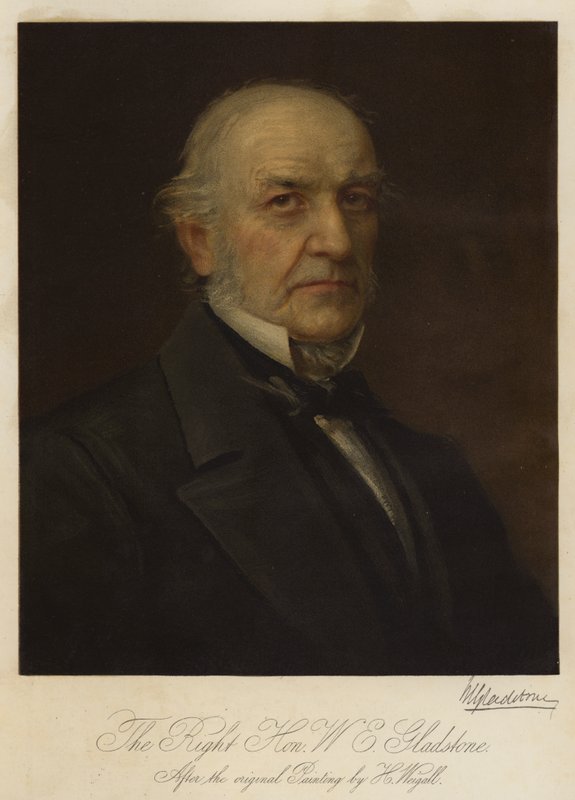 Správný čestný W E Gladstone (chromolitho) od Henry Jr. Weigall