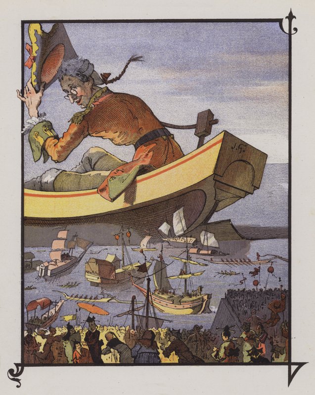 Gulliver v Lilliputu od Henri Jules Jean Geoffroy