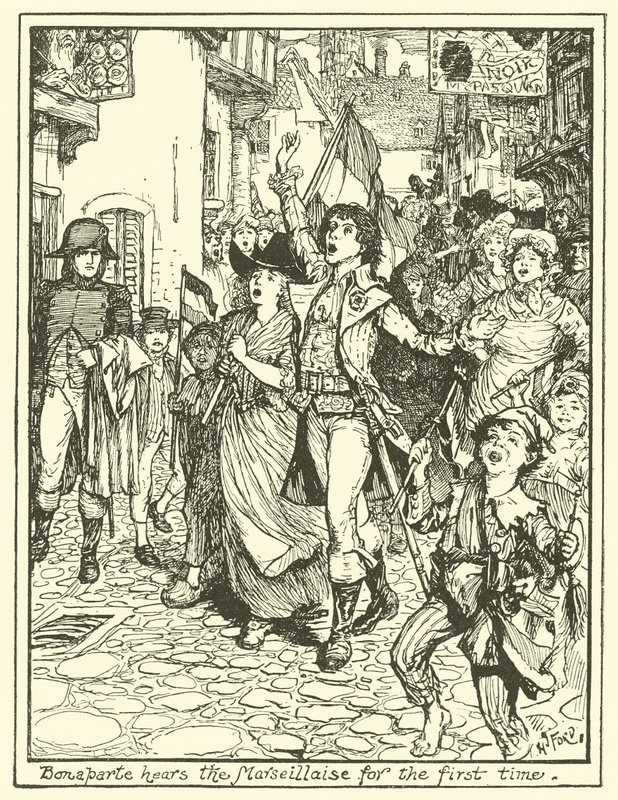 Bonaparte poprvé slyší Marseillaisu od Henry Justice Ford